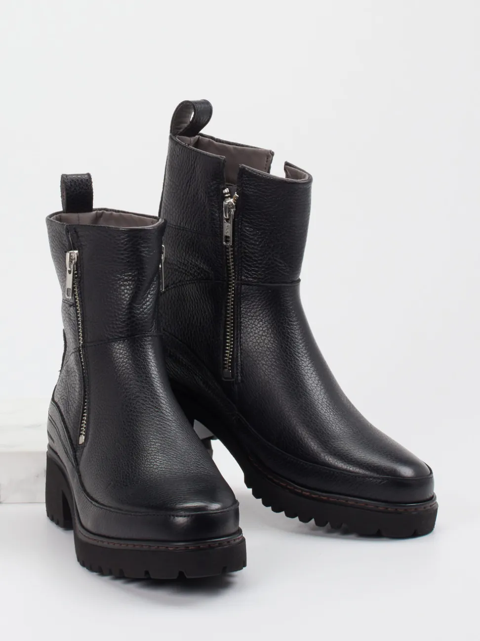 Piedi Nudi – Stiefeletten aus Kalbleder Schwarz