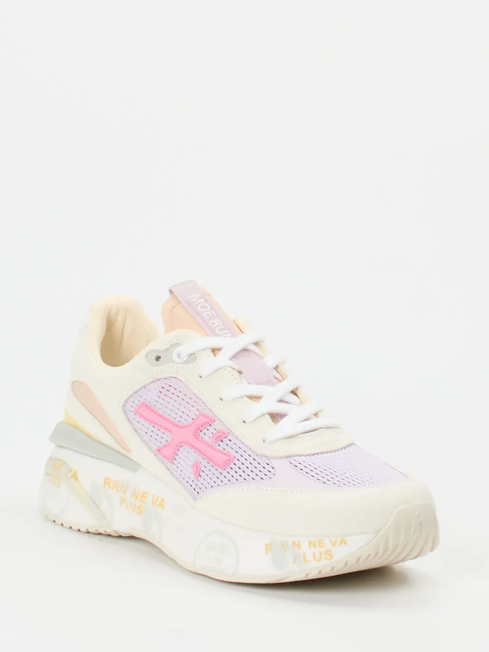 Premiata – Chunky Sneaker aus Veloursleder in Pastell