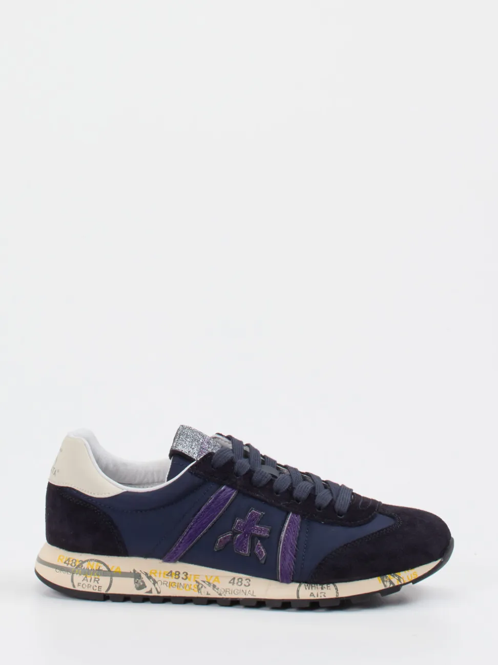 Premiata – Retro-Sneaker aus Veloursleder und Nylon