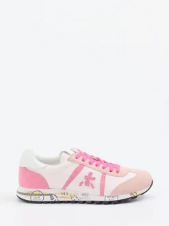 Premiata – Sneaker aus Veloursleder in Rosé