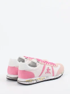 Premiata – Sneaker aus Veloursleder in Rosé