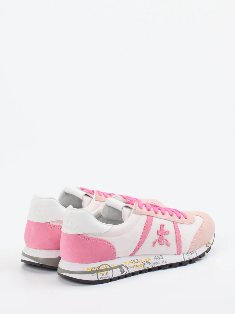 Premiata – Sneaker aus Veloursleder in Rosé