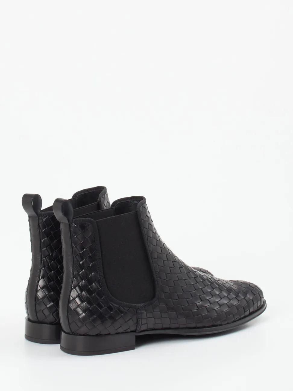 Pretty Ballerinas – Chelsea Boots aus Flechtleder schwarz