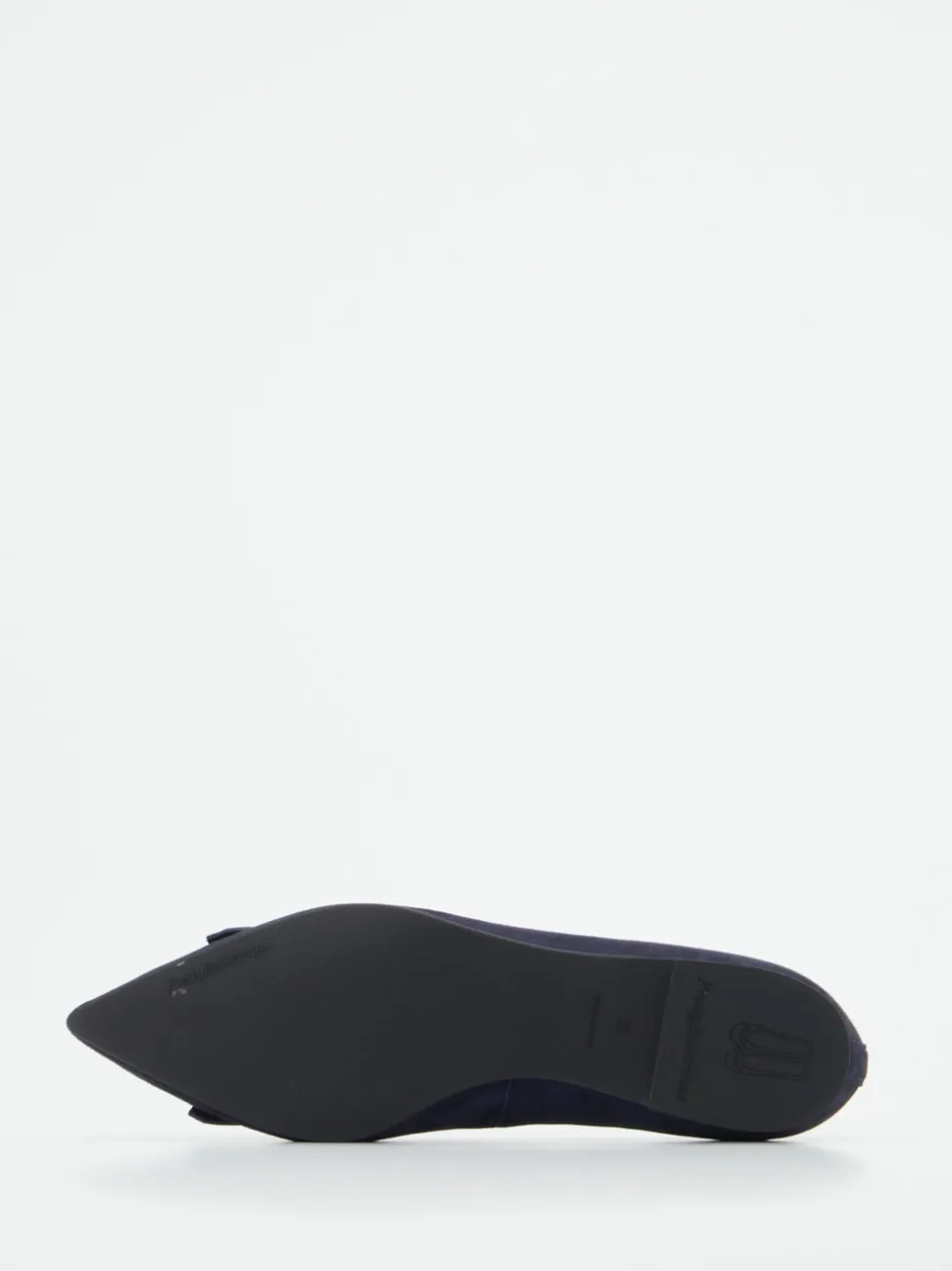 Pretty Ballerinas – Loafer-Ballerinas aus Veloursleder blau
