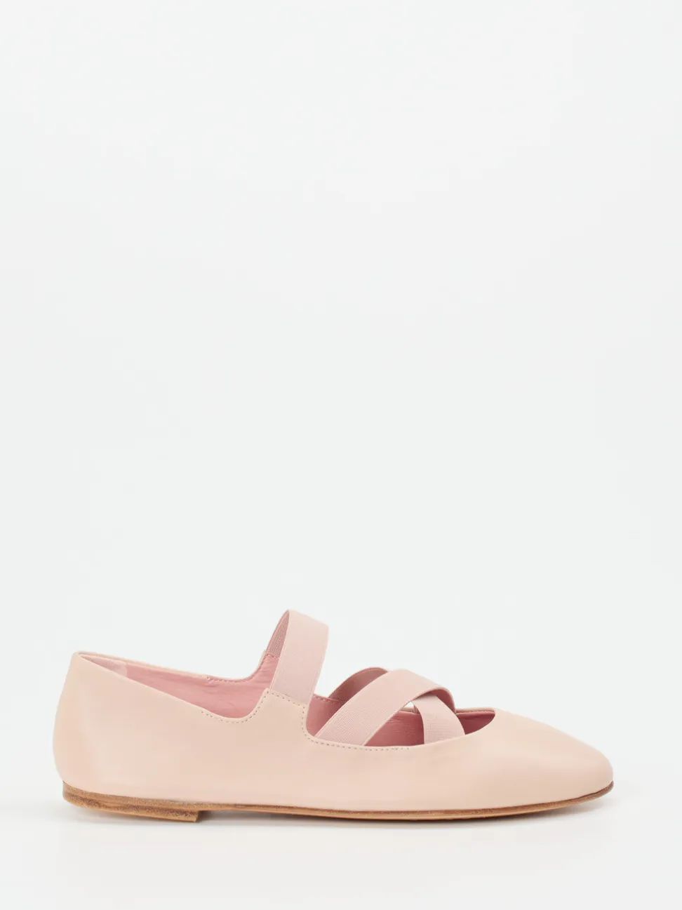 Pretty Ballerinas – Riemchen-Ballerina aus Lammleder rosa