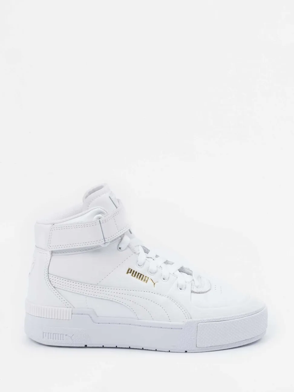 Puma – High-Top Sneaker aus Kalbleder Weiß