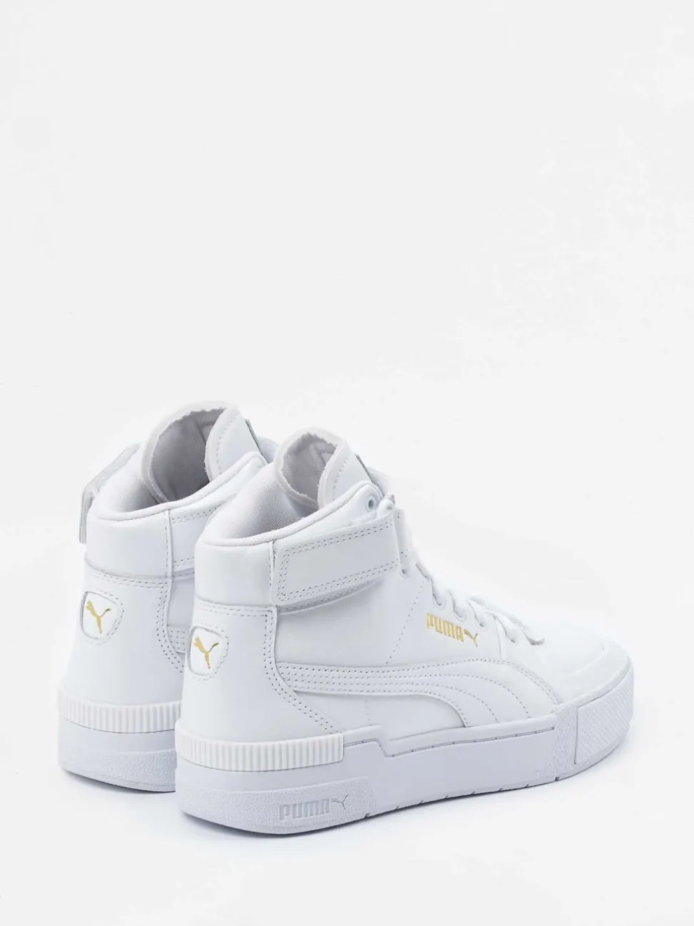 Puma – High-Top Sneaker aus Kalbleder Weiß