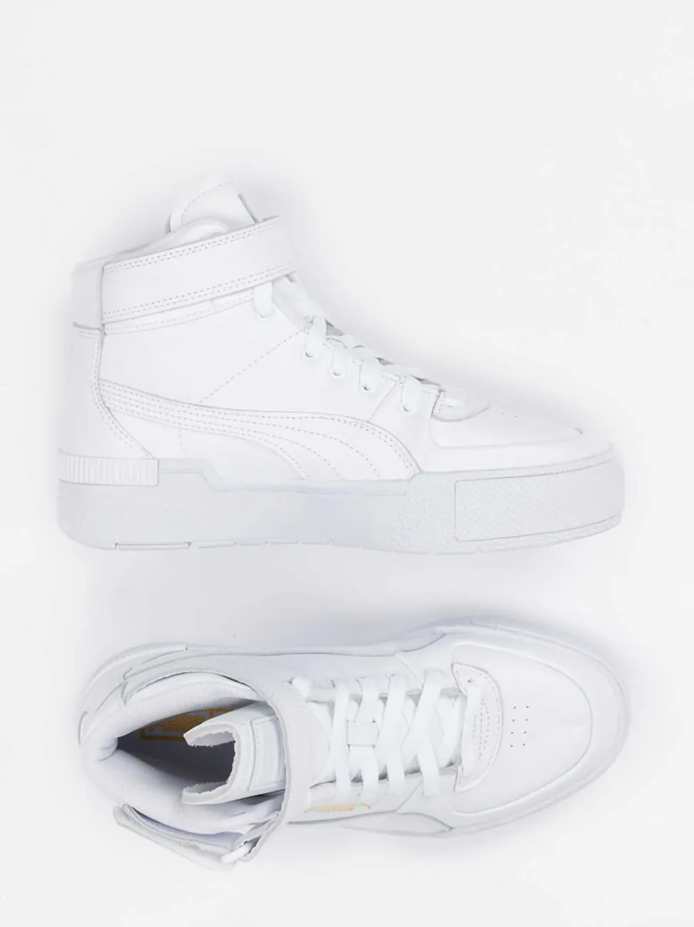 Puma – High-Top Sneaker aus Kalbleder Weiß