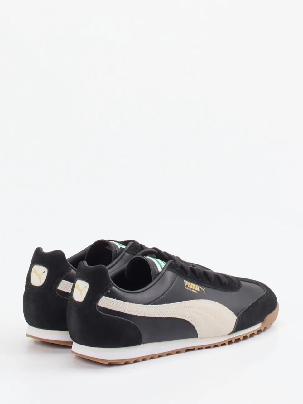 Puma – Retro-Sneaker aus Leder schwarz