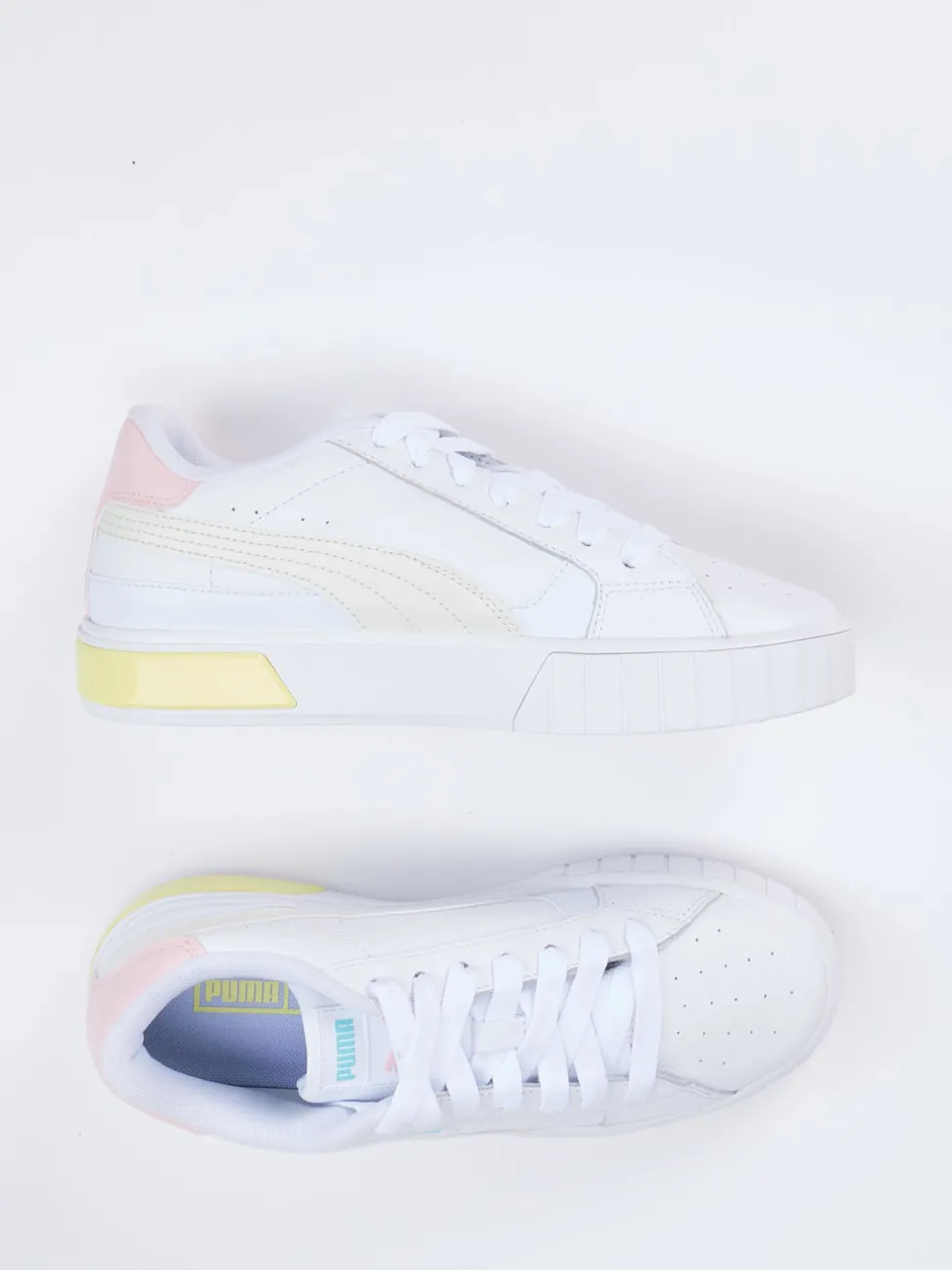 Puma – Sneaker aus Leder mit Pastellakzenten