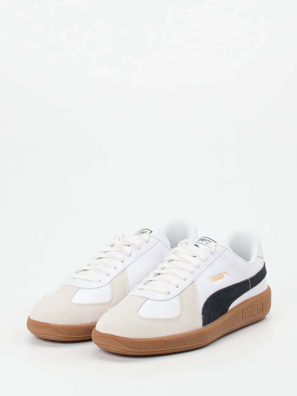 Puma – Sneaker aus Leder mit Gummisohle Weiß