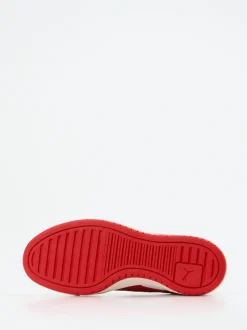 Puma – Sneaker aus Leder und Mesh in Tomatenrot