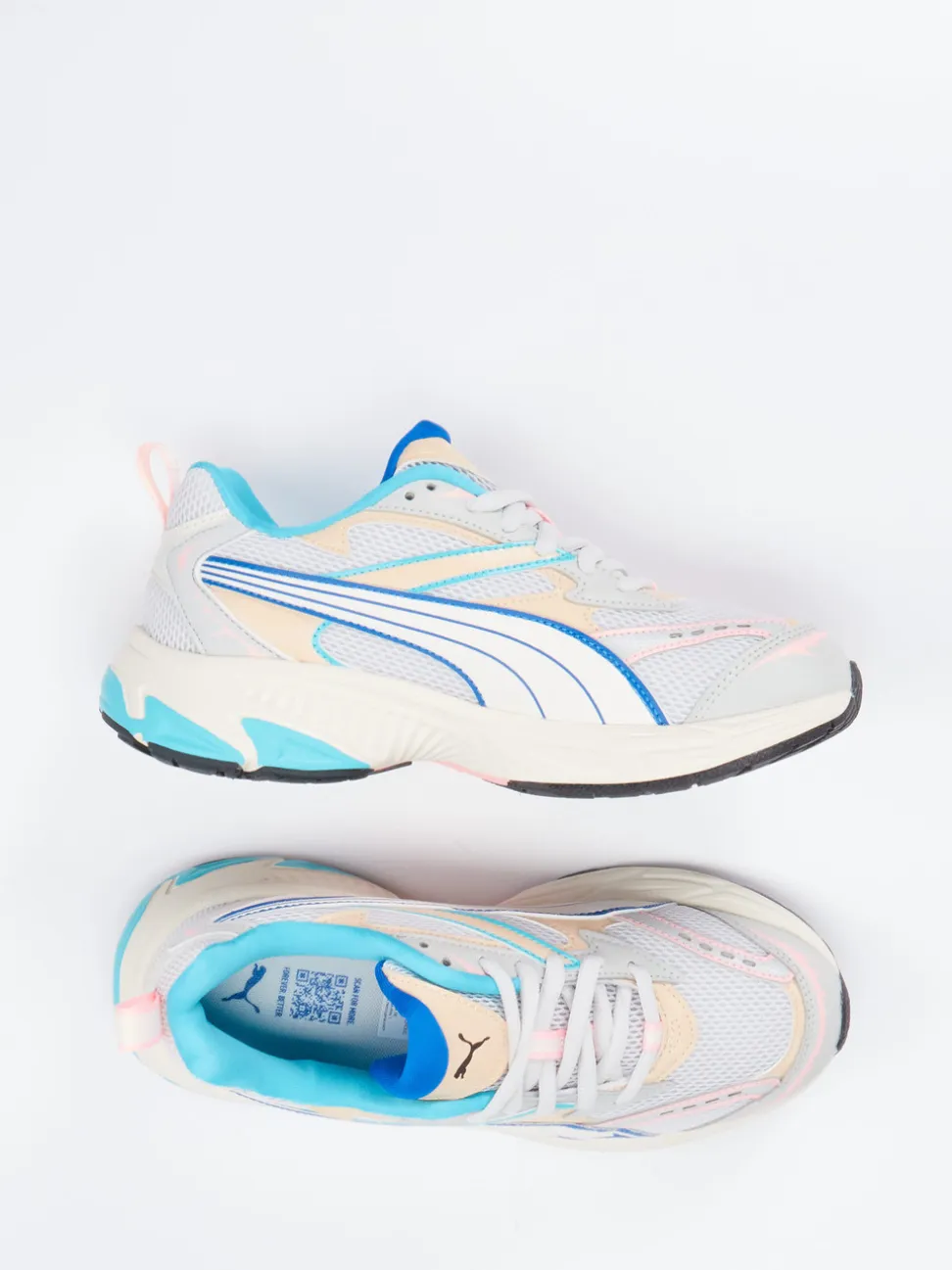 Puma – Sneaker aus Mesh und Synthetikleder Hellgrau
