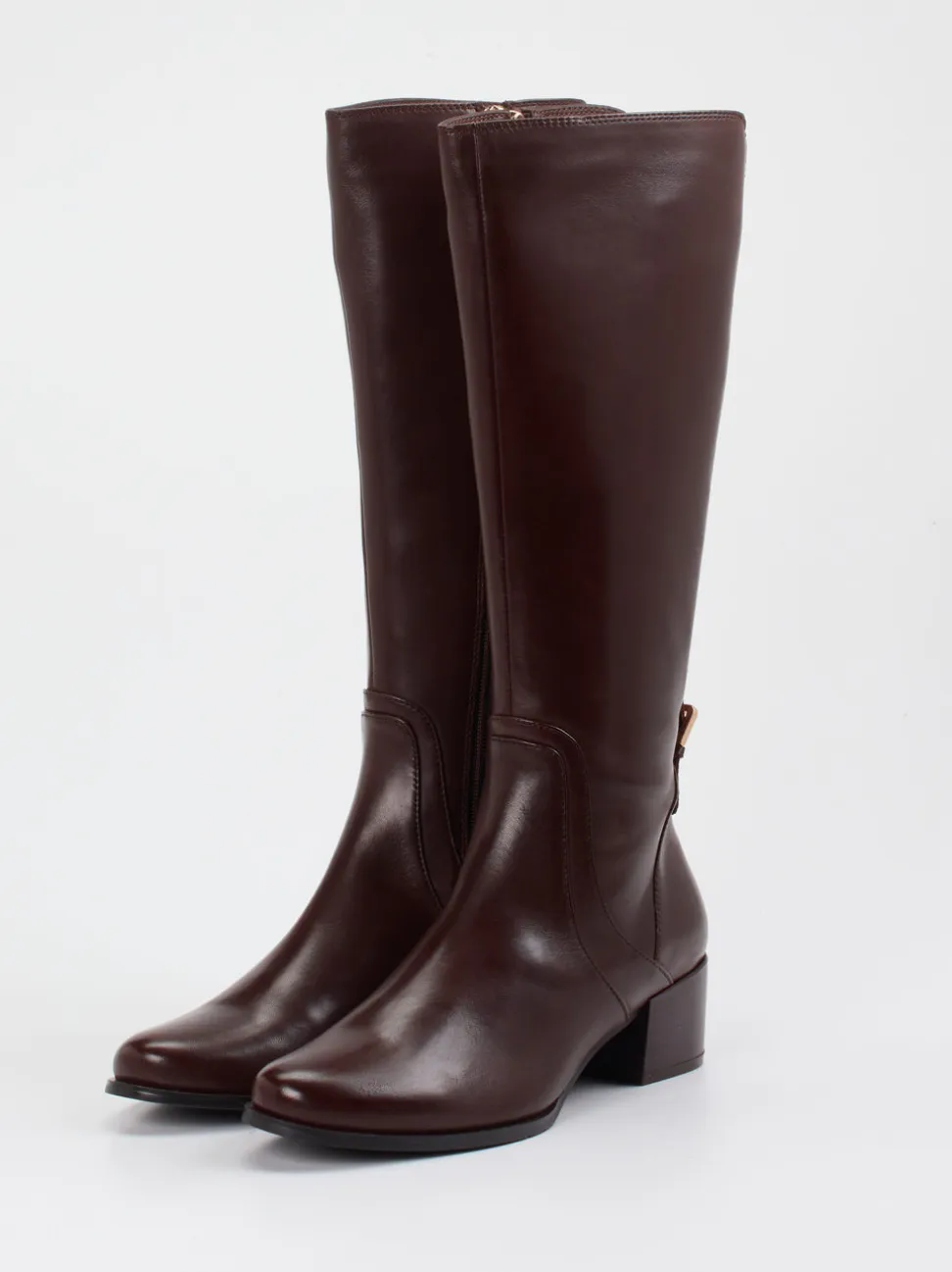 Ralph Harrison – Kniestiefel aus Lammleder Dunkelbraun