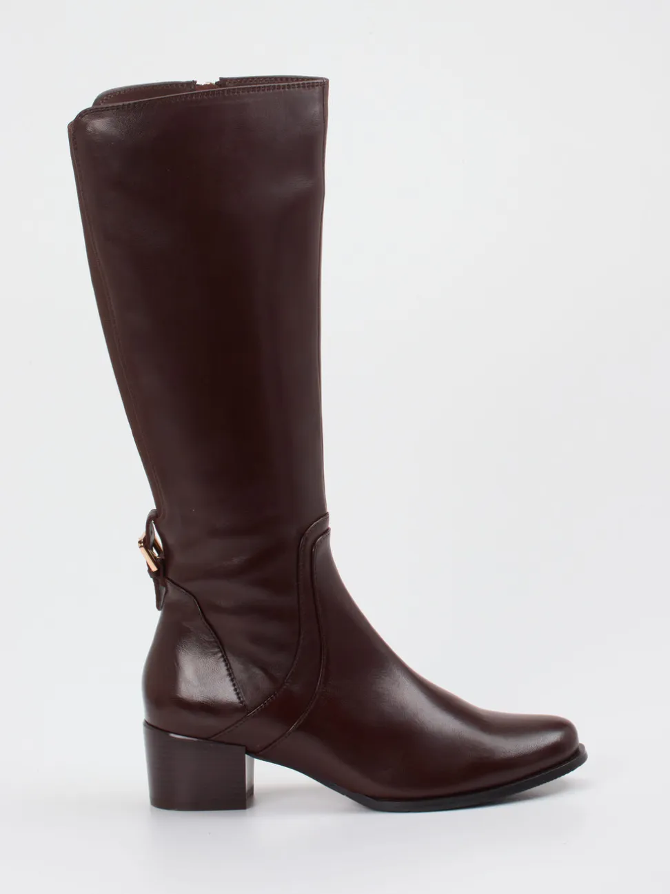 Ralph Harrison – Kniestiefel aus Lammleder Dunkelbraun