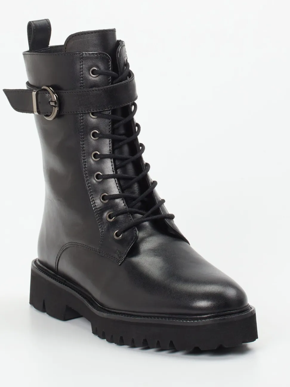 Ralph Harrison – Schnürboots aus Kalbleder Schwarz