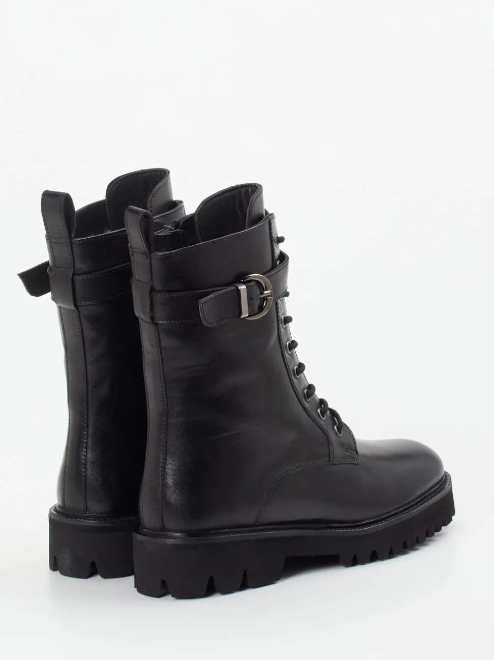 Ralph Harrison – Schnürboots aus Kalbleder Schwarz