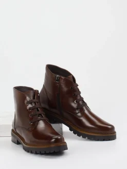 Ralph Harrison – Schnürboots aus Lammleder dunkelbraun