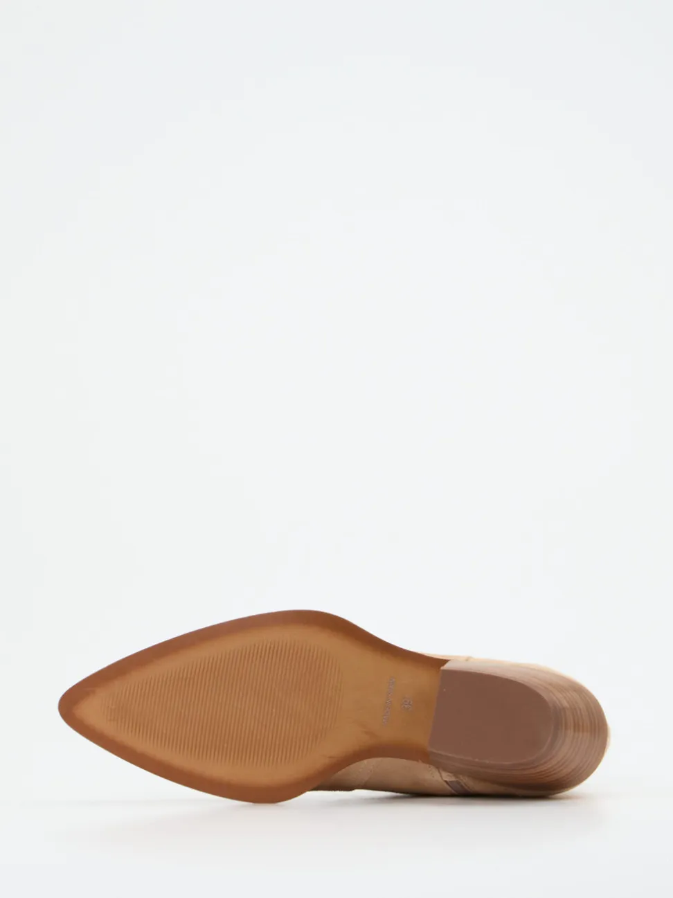 Ralph Harrison – Western-Stiefeletten aus Veloursleder Beige