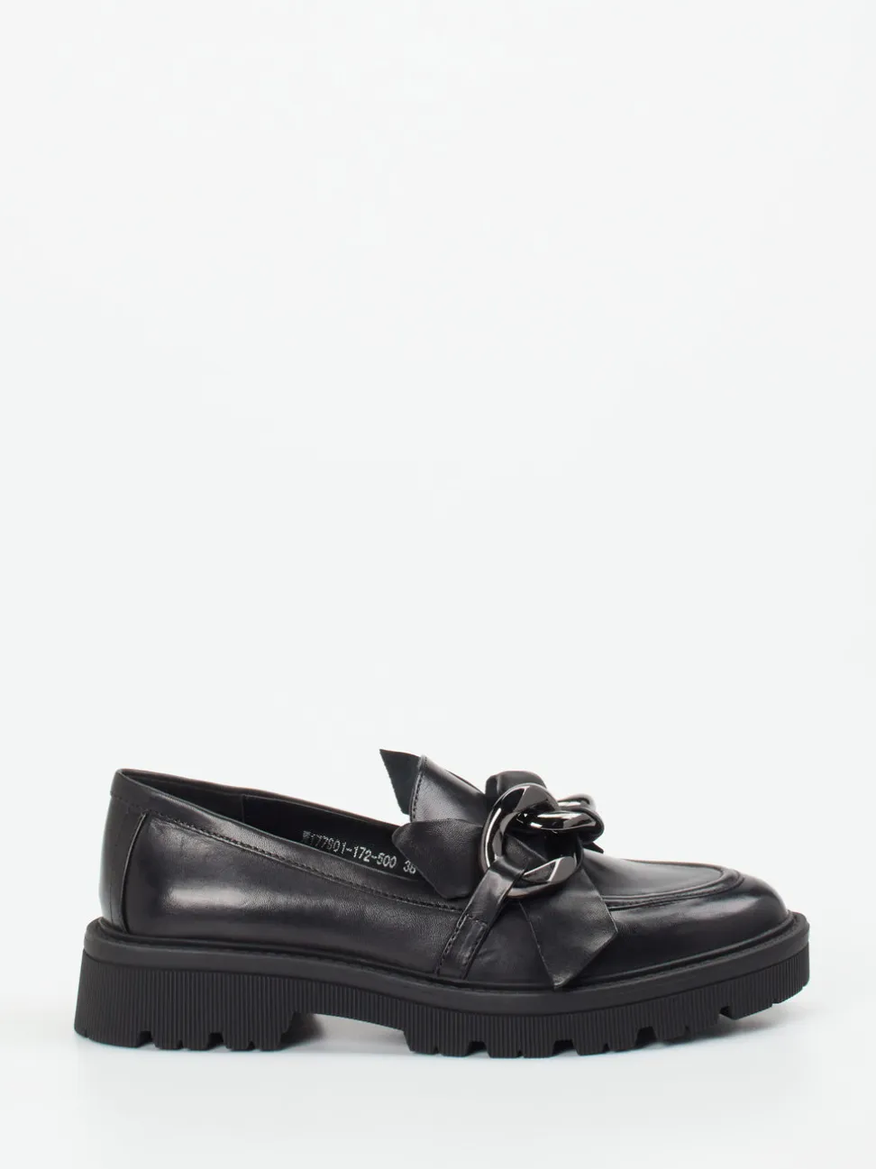 Regarde Le Ciel – Chunky-Loafer aus Lammleder Schwarz