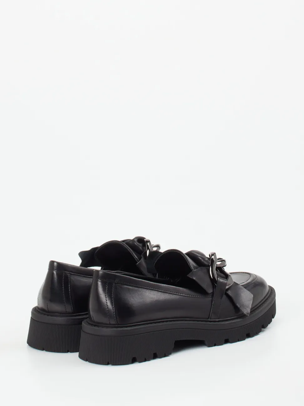 Regarde Le Ciel – Chunky-Loafer aus Lammleder Schwarz