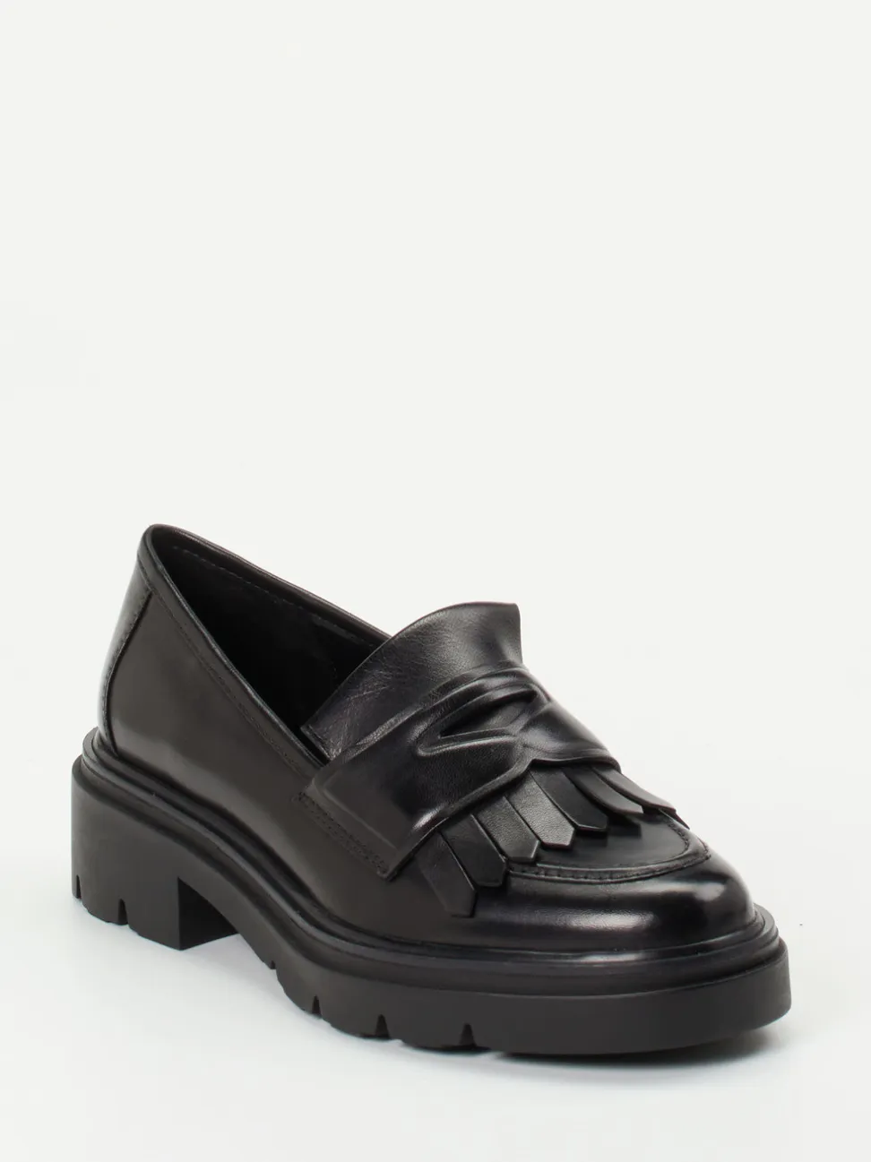 Regarde Le Ciel – Loafer aus Kalbleder Schwarz