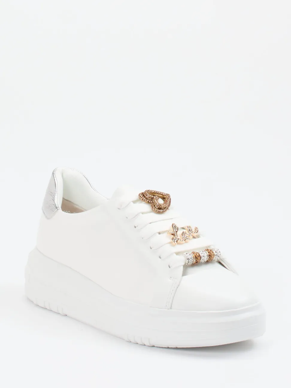 Regarde Le Ciel – Sneaker aus Lammleder Weiß
