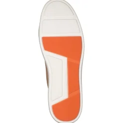 Santoni – Sneaker aus Kalbleder in Beigebraun