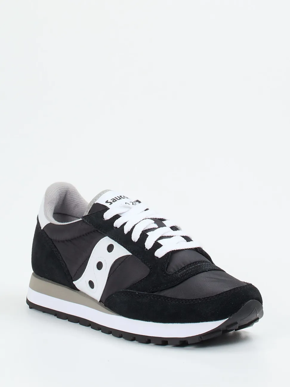Saucony – Retro-Sneaker aus Veloursleder schwarz