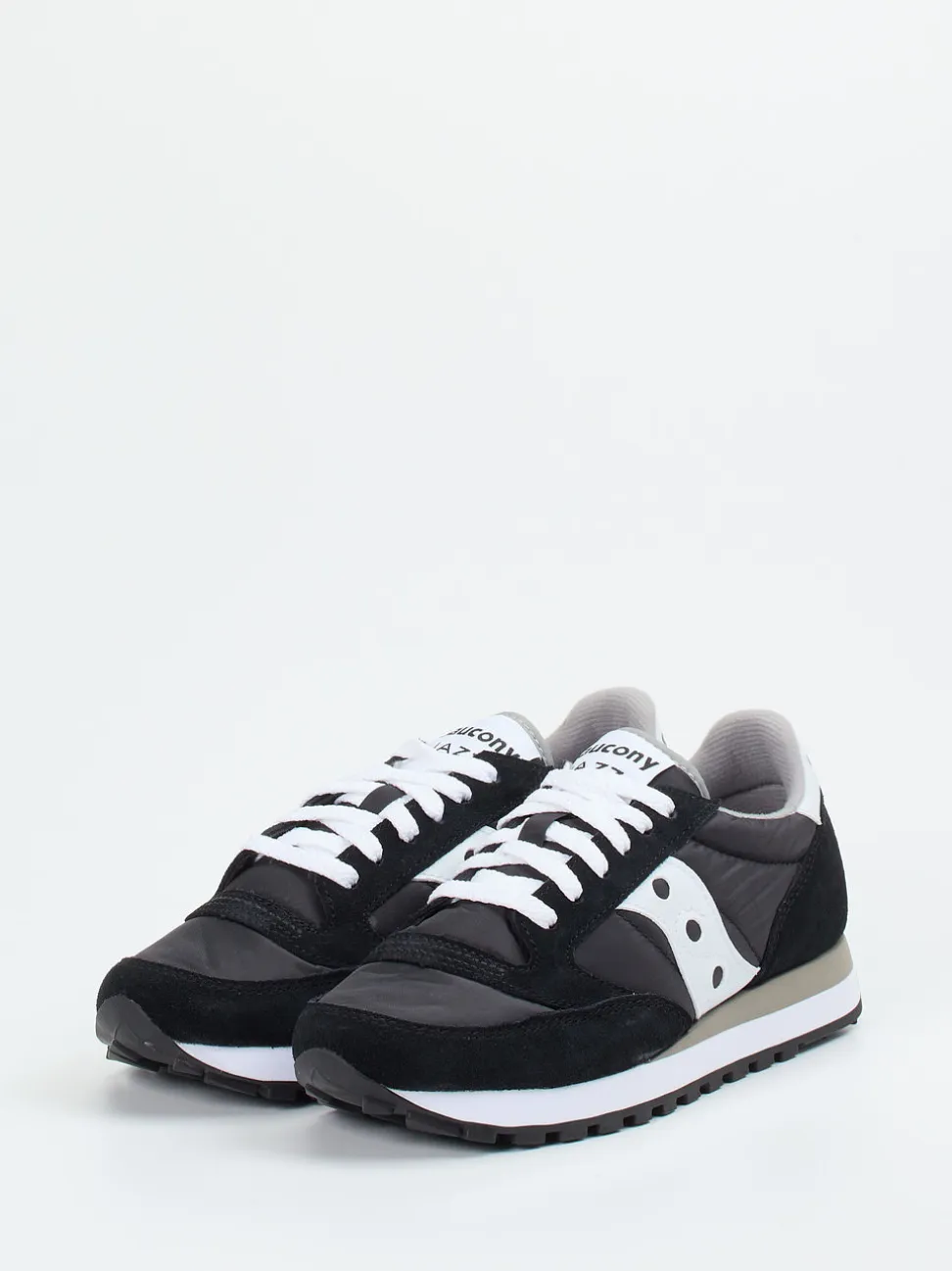 Saucony – Retro-Sneaker aus Veloursleder schwarz