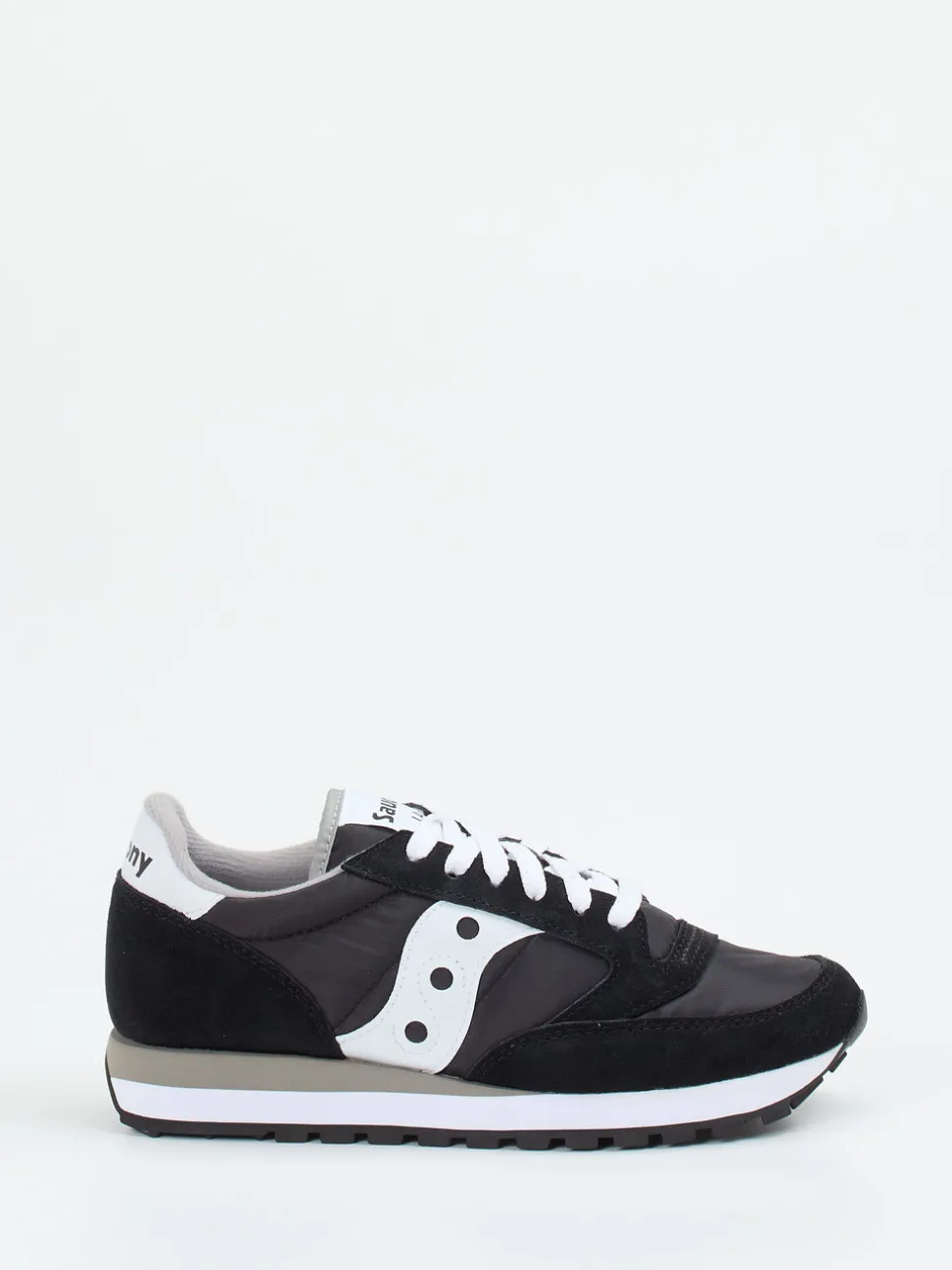 Saucony – Retro-Sneaker aus Veloursleder schwarz