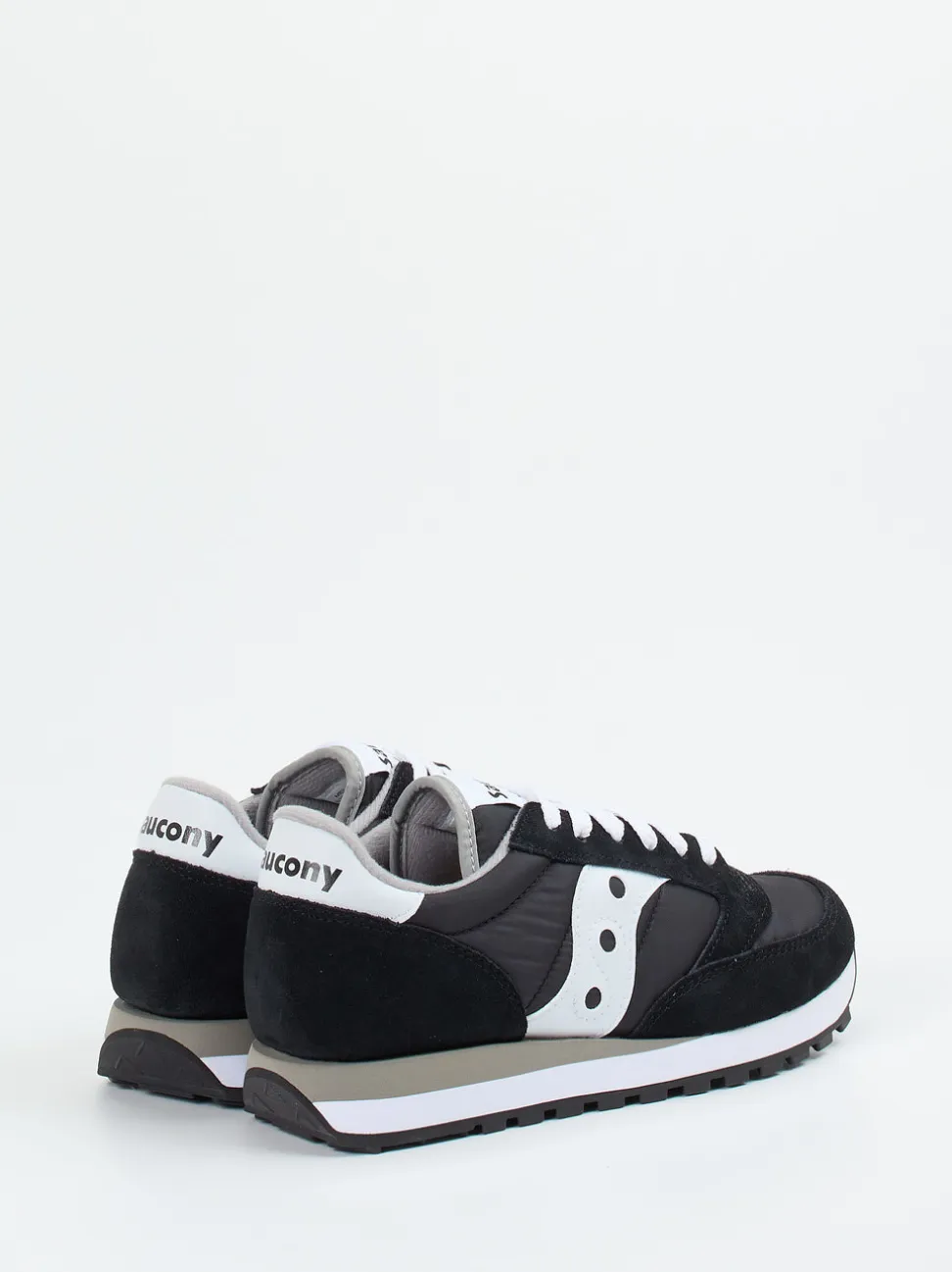 Saucony – Retro-Sneaker aus Veloursleder schwarz