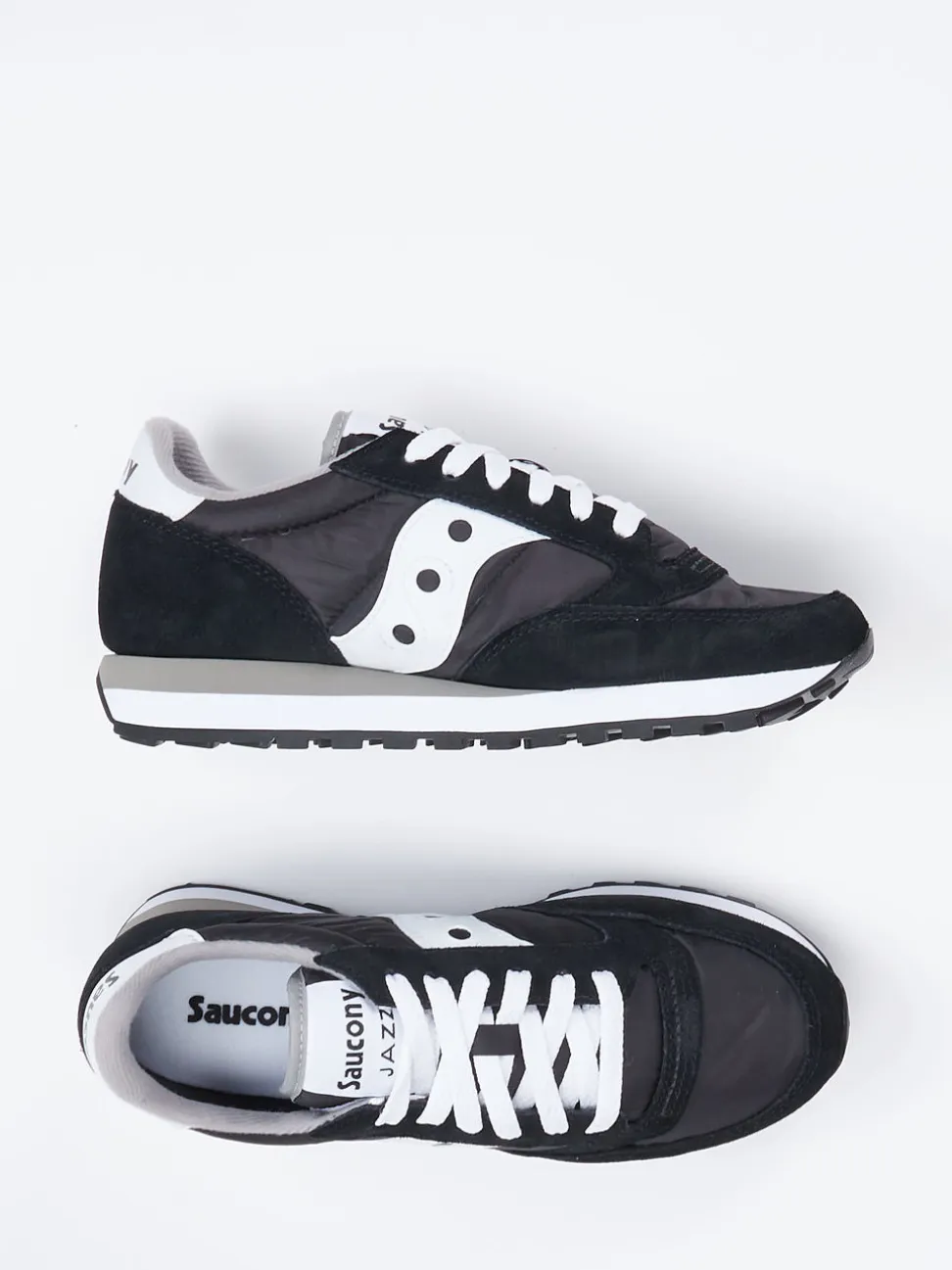Saucony – Retro-Sneaker aus Veloursleder schwarz