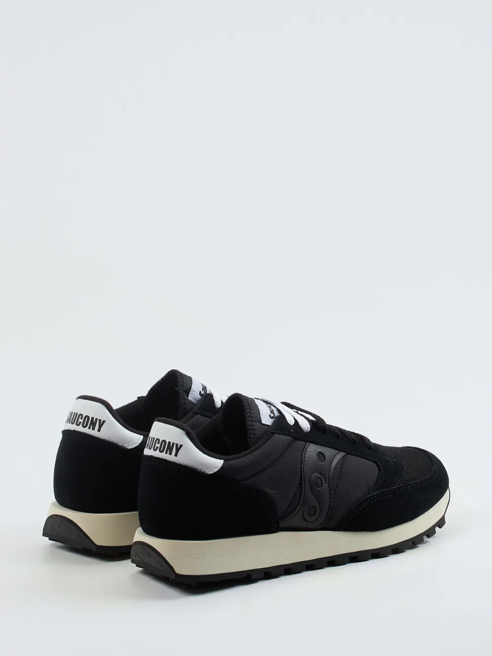 Saucony – Retro-Sneaker aus Mesh und Veloursleder schwarz