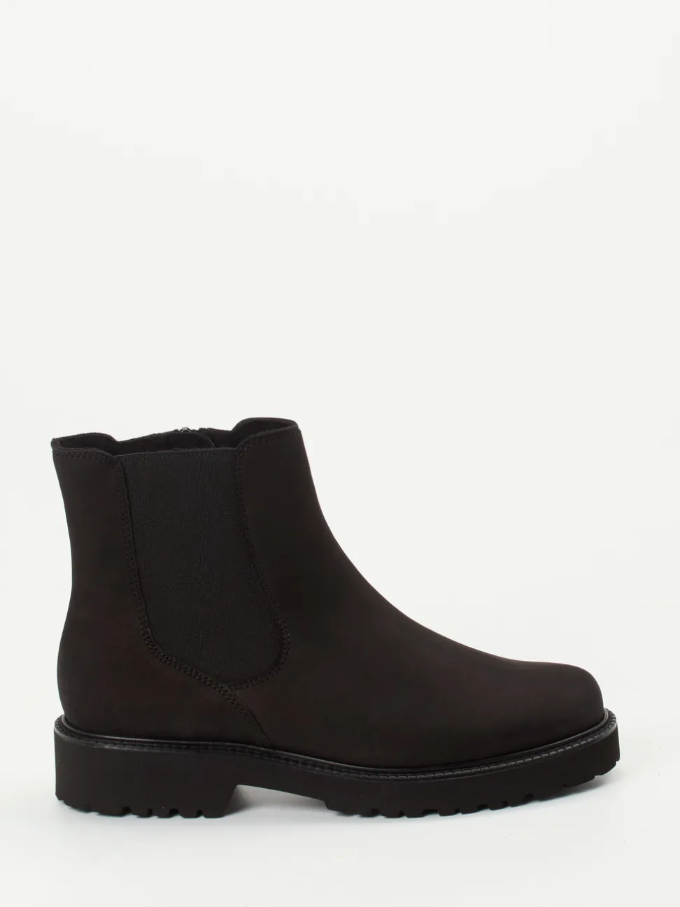 Semler – Chelsea-Stiefelette aus Nubukleder schwarz