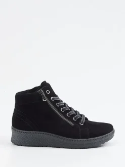 Semler – Keilsohlen-Boots aus Veloursleder Blau