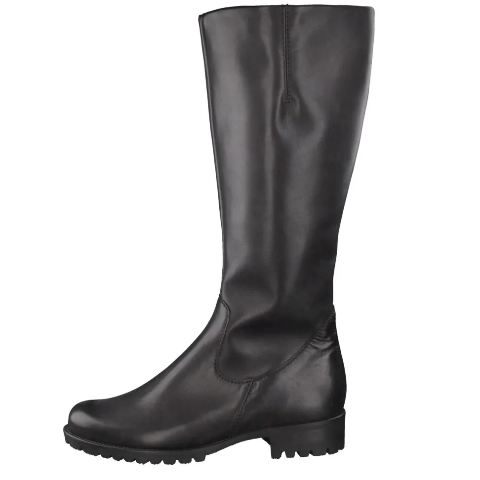 Semler – kniehohe Stiefel aus Kalbleder schwarz