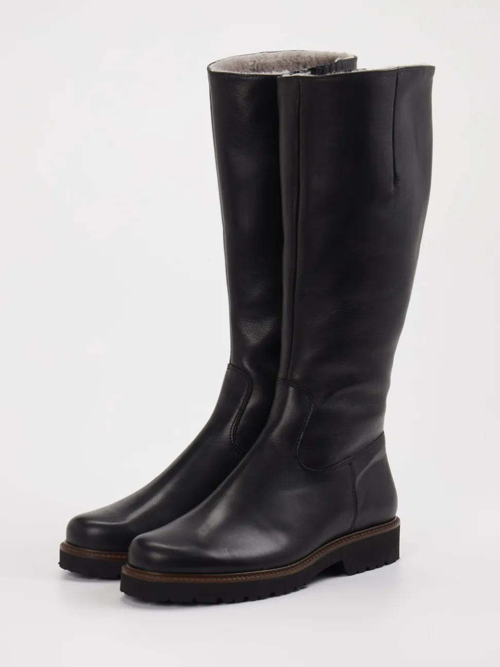 Semler – Kniehohe Stiefel aus Kalbleder schwarz