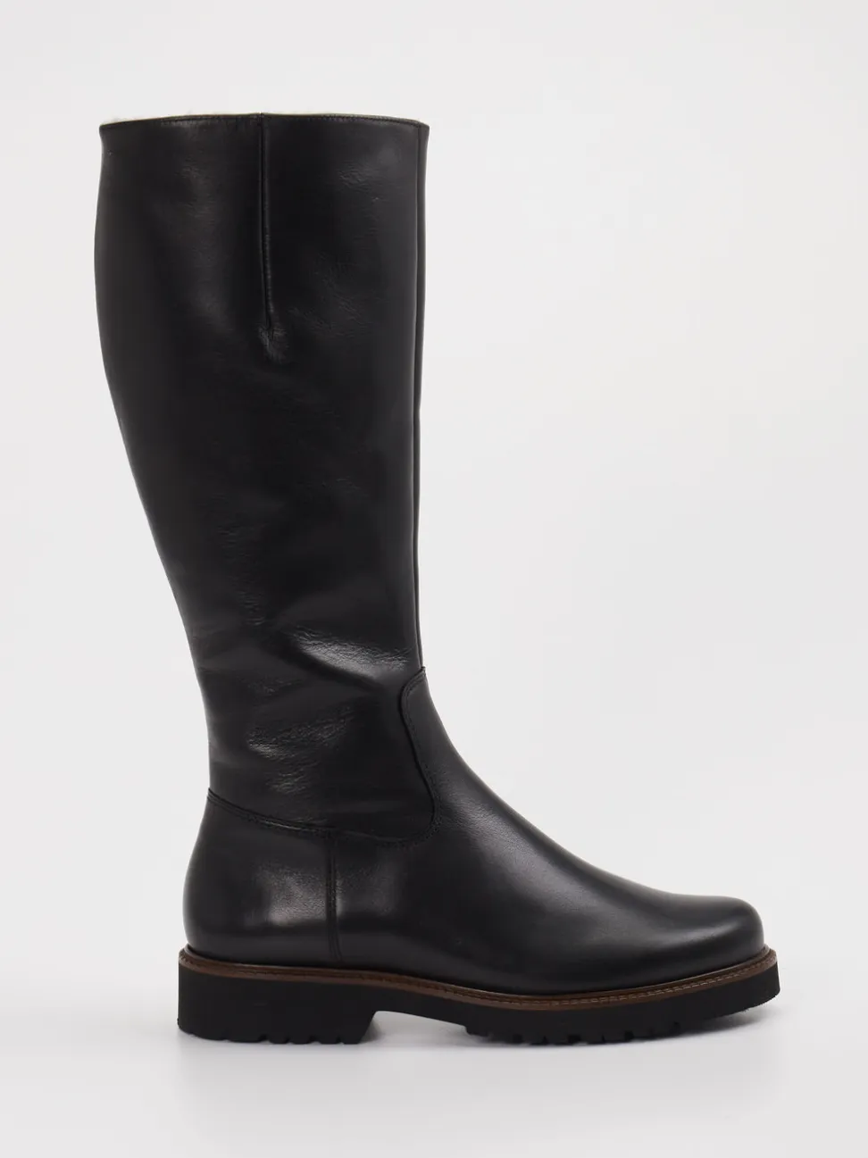 Semler – Kniehohe Stiefel aus Kalbleder schwarz