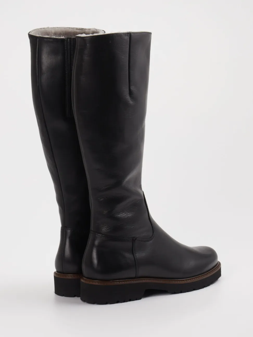 Semler – Kniehohe Stiefel aus Kalbleder schwarz