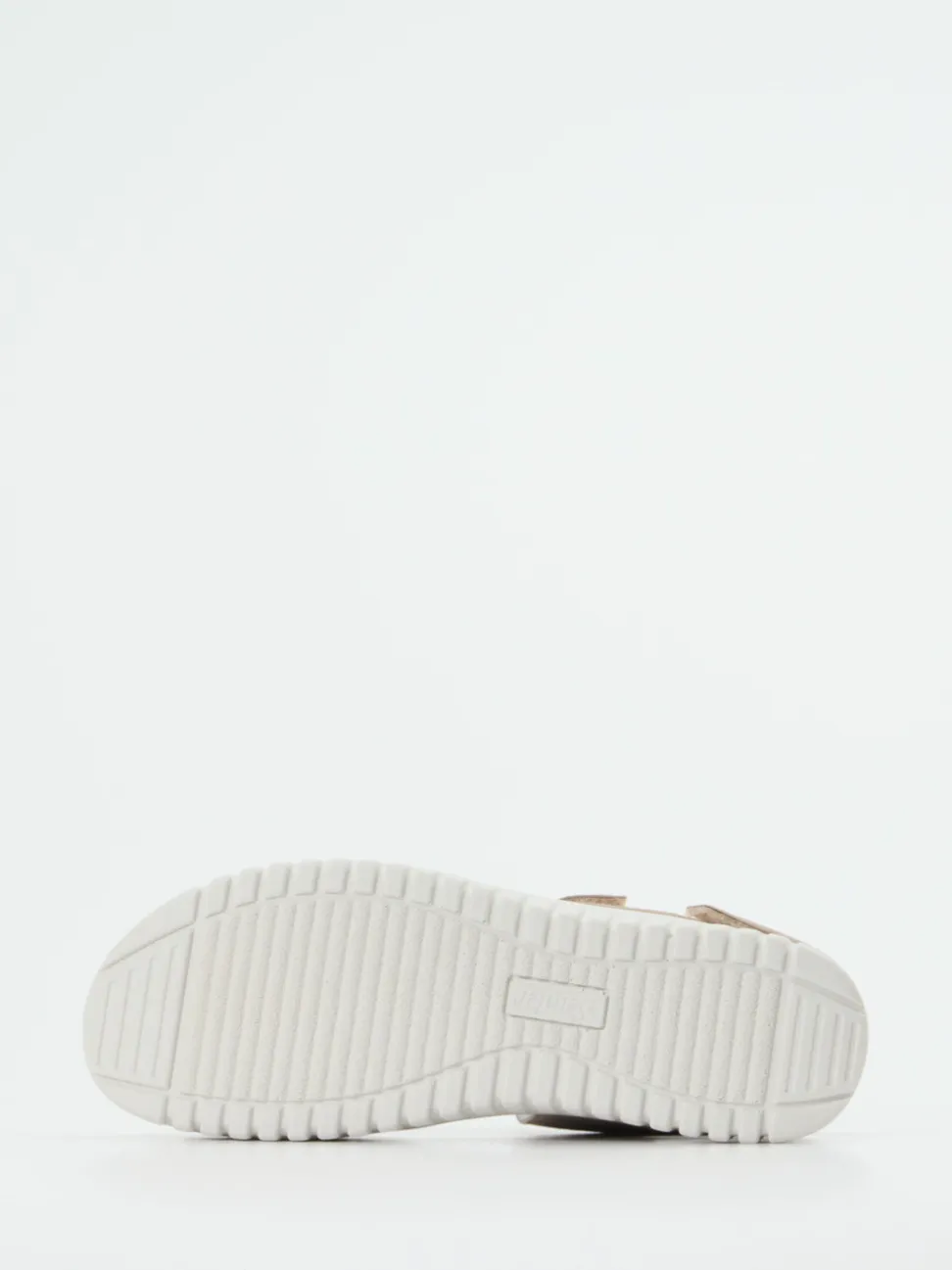 Semler – Komfortsandale aus Veloursleder beige