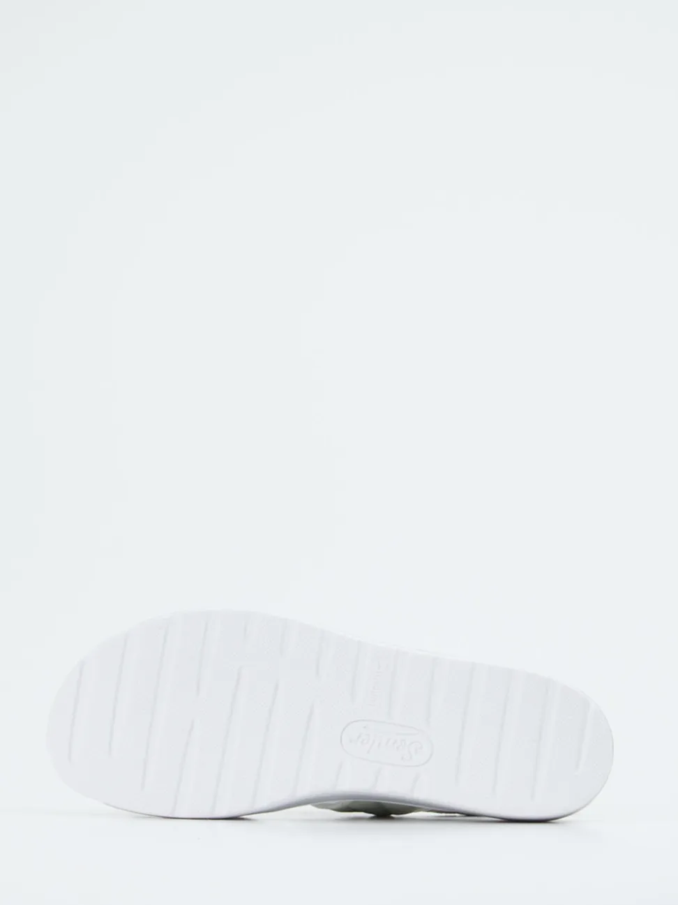 Semler – Komfort-Sandalen aus geprägtem Leder salbeigrün