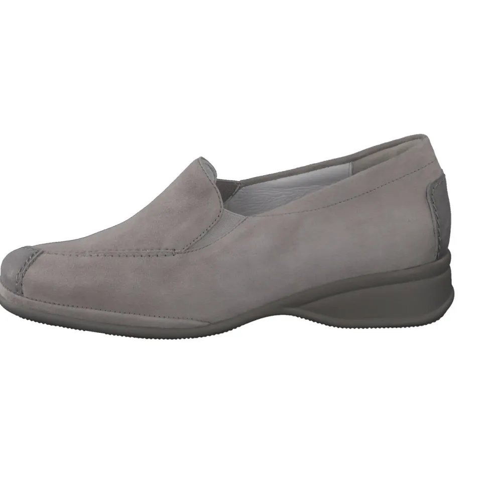 Semler – Komfort-Slipper aus Veloursleder Grau
