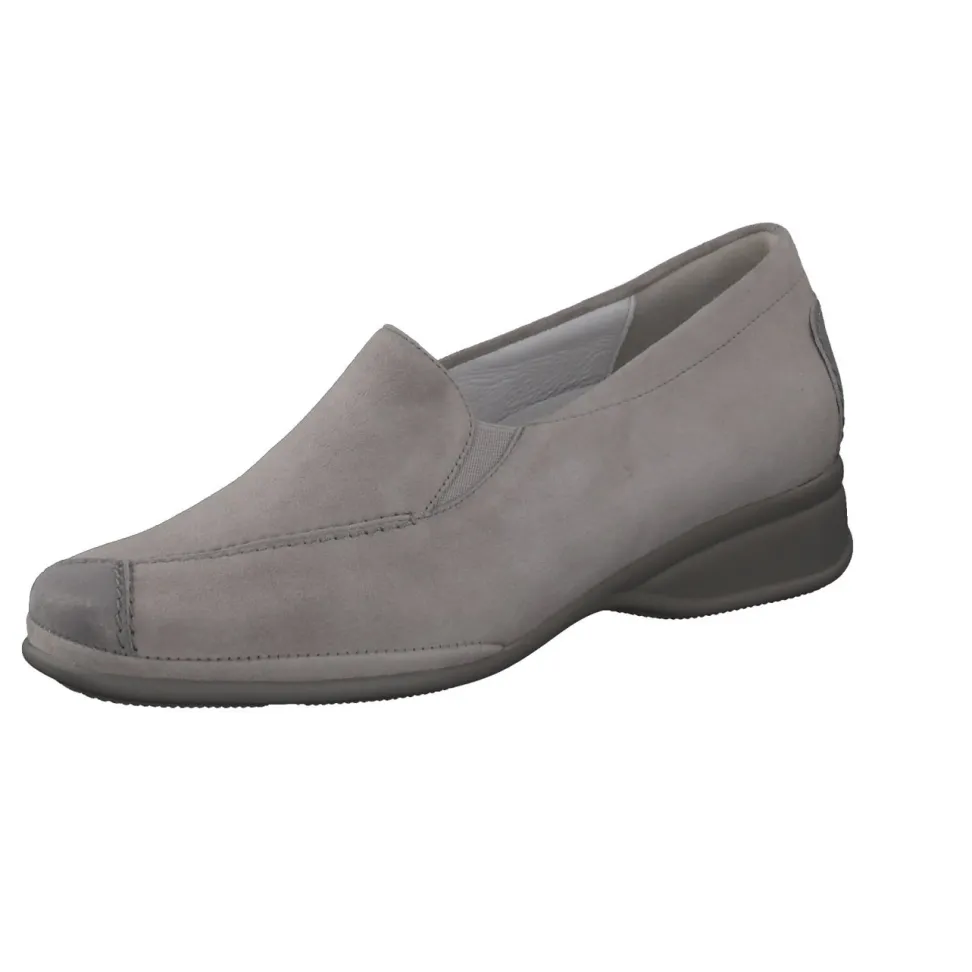 Semler – Komfort-Slipper aus Veloursleder Grau