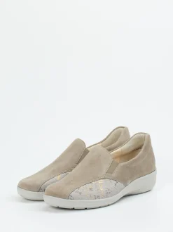 Semler – Komfort-Slipper aus Veloursleder beige