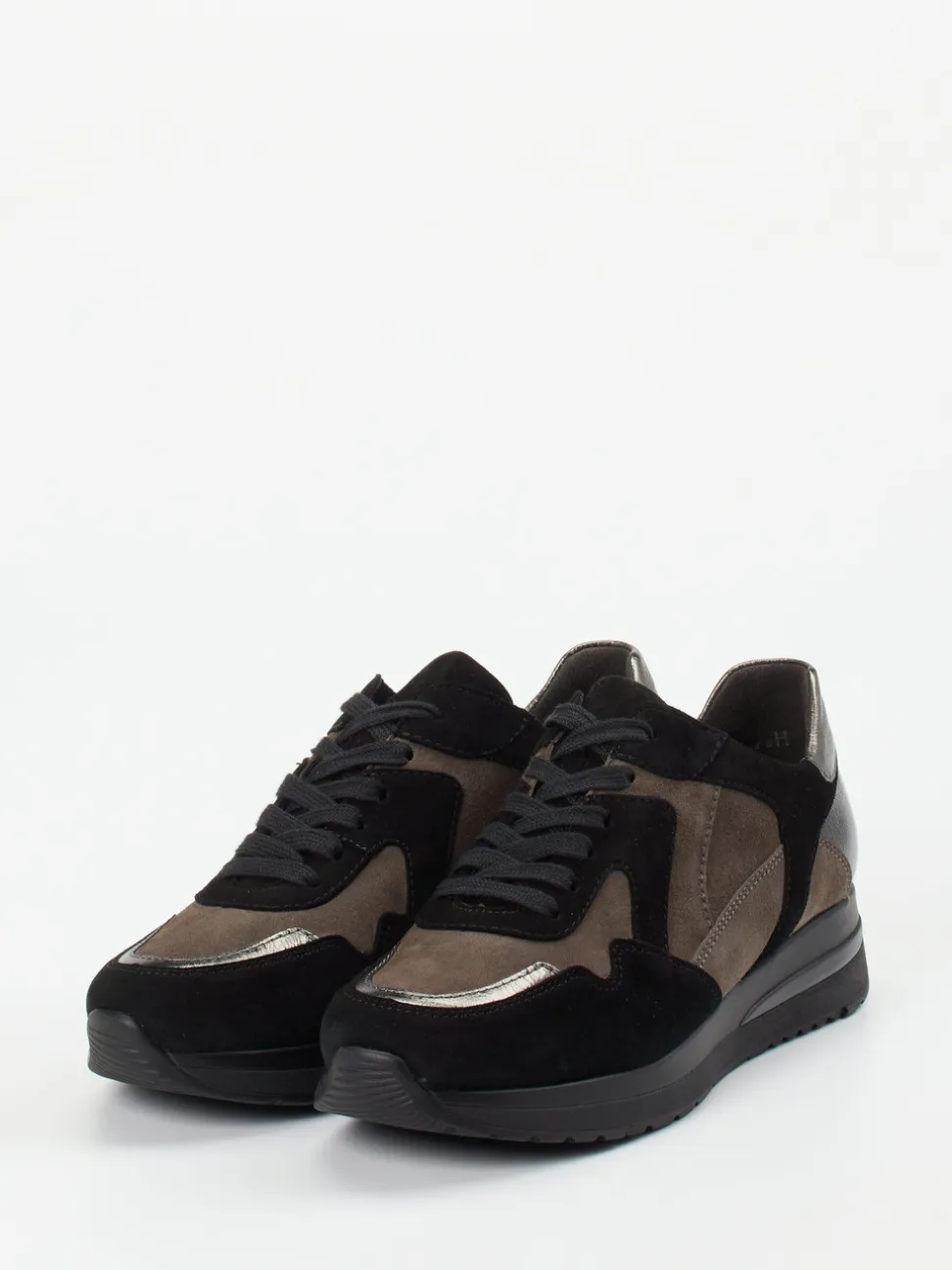 Semler – Komfort-Sneaker aus Veloursleder Taupe
