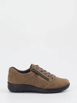 Semler – Komfort-Sneaker aus Veloursleder taupe