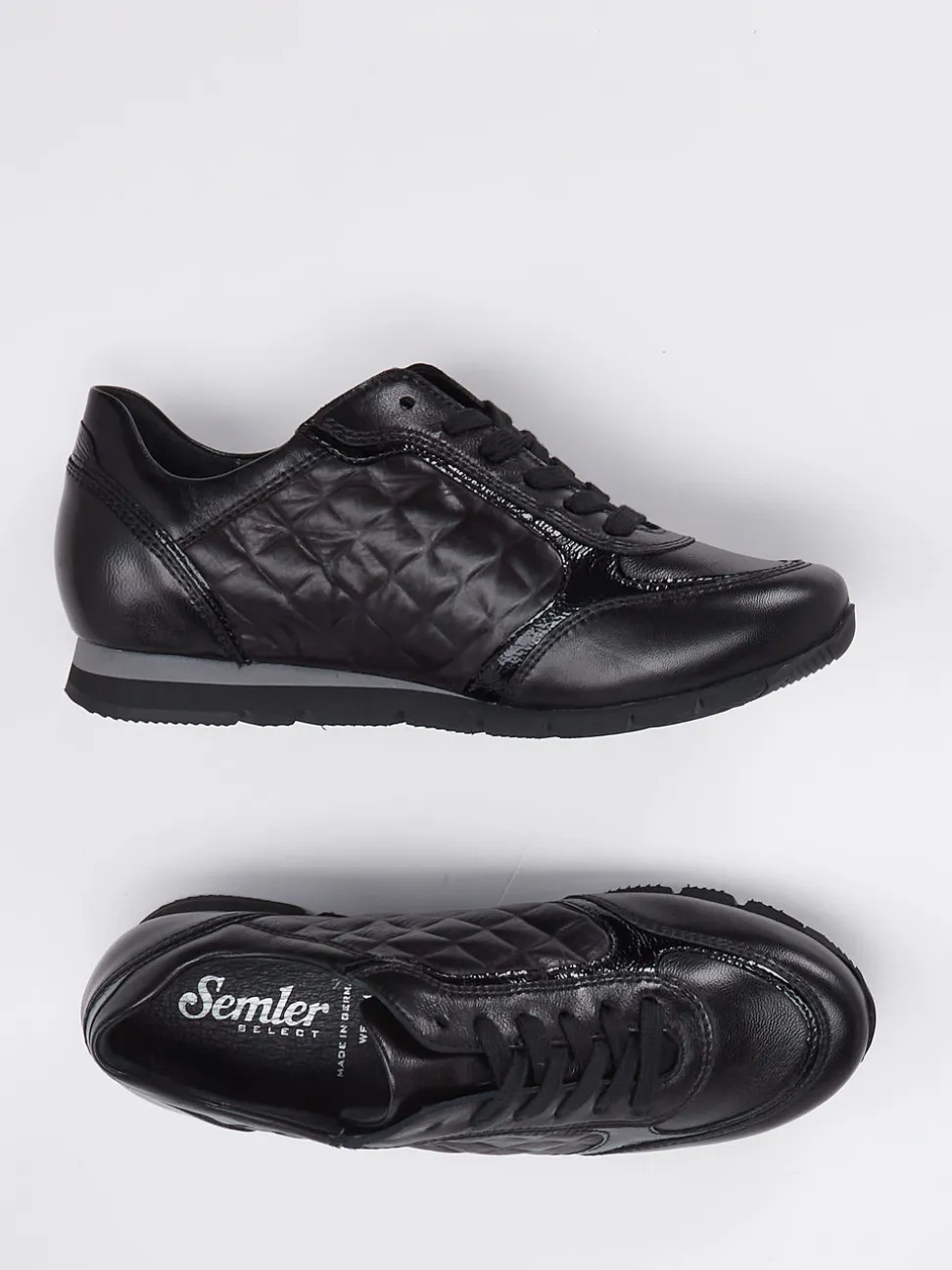 Semler – Komfort-Sneaker aus Kalbleder Schwarz