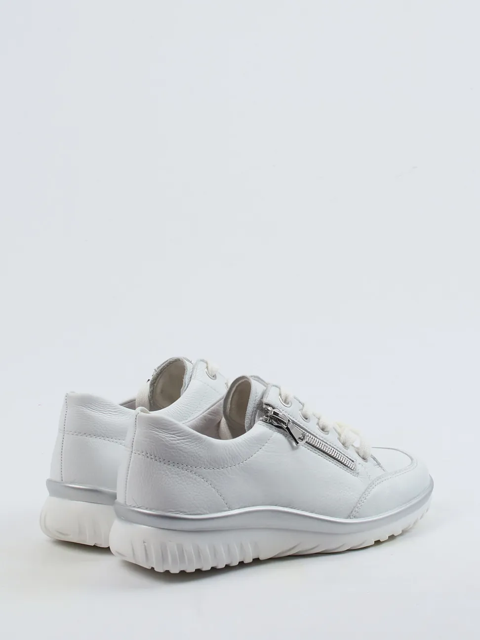 Semler – Komfort-Sneaker aus Kalbleder Weiß