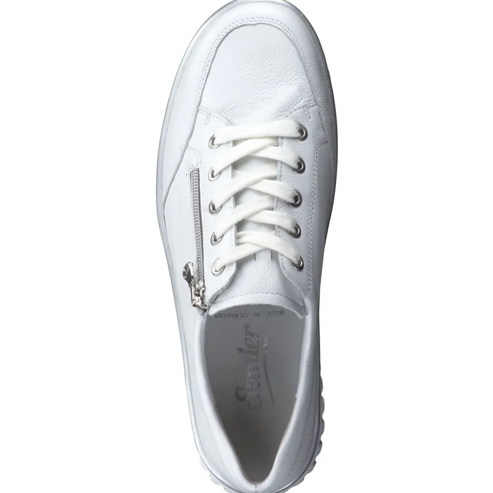 Semler – Komfort-Sneaker aus Kalbleder Weiß